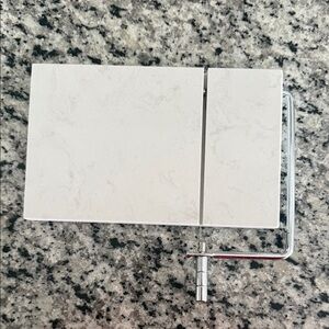 Marble Cheese Slicer with Silver Handle